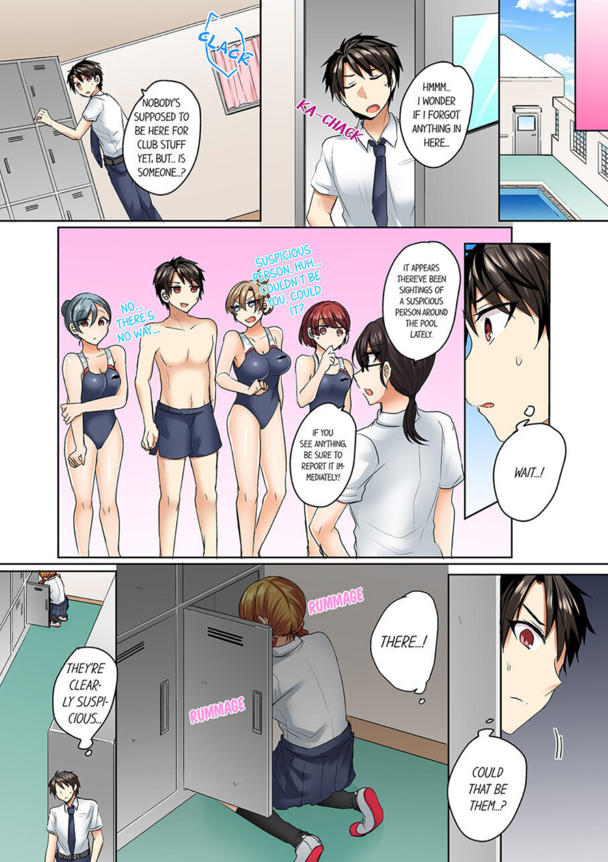 Hentai Manga Comic-My Swimsuit Slipped... And it went in!? A Mixed Synchronized Swimming Club with More Than Just Nip Slips in Store! ~ 1-Read-58